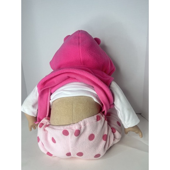 Realistic Baby Doll 18–20" Soft Body Blue Eyes Brown Hair Wearing Aori Outfit - Picture 7 of 8